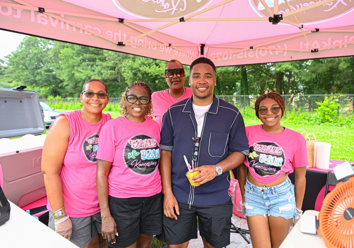 Turbo with the Tickle Me Pink concessions crew at Turbo Day 2026